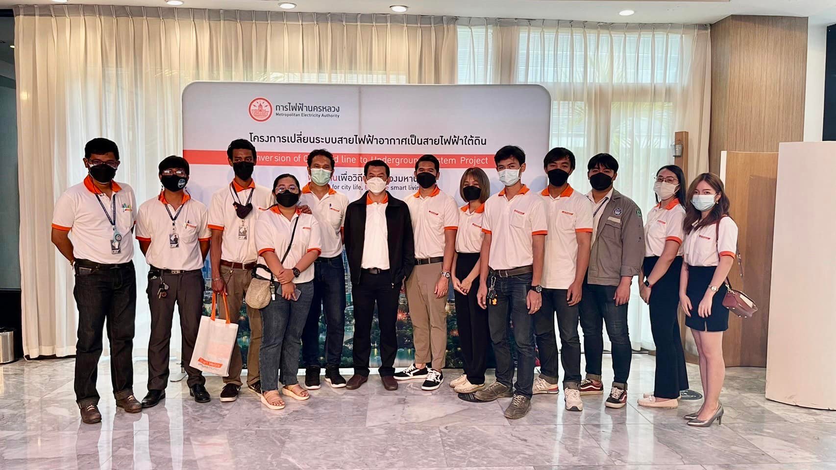 งานแถลงข่าว “ งานก่อสร้างโครงการเปลี่ยนระบบสายไฟฟ้าอากาศเป็นสายไฟฟ้าใต้ดิน พลังงานเพื่อวิถีชีวิตเมืองมหานคร (โครงการอังรีดูนังต์ )
