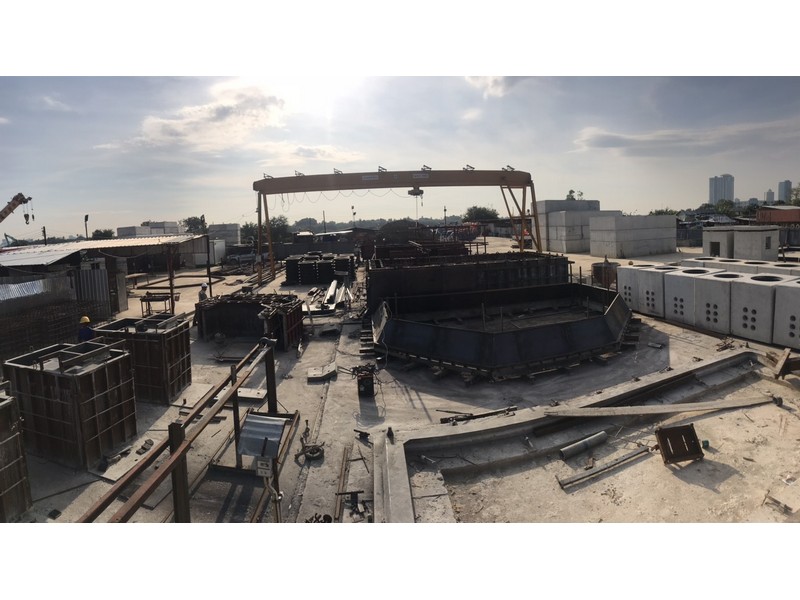 Construction Work Reinforced Concrete หล่อบ่อพัก